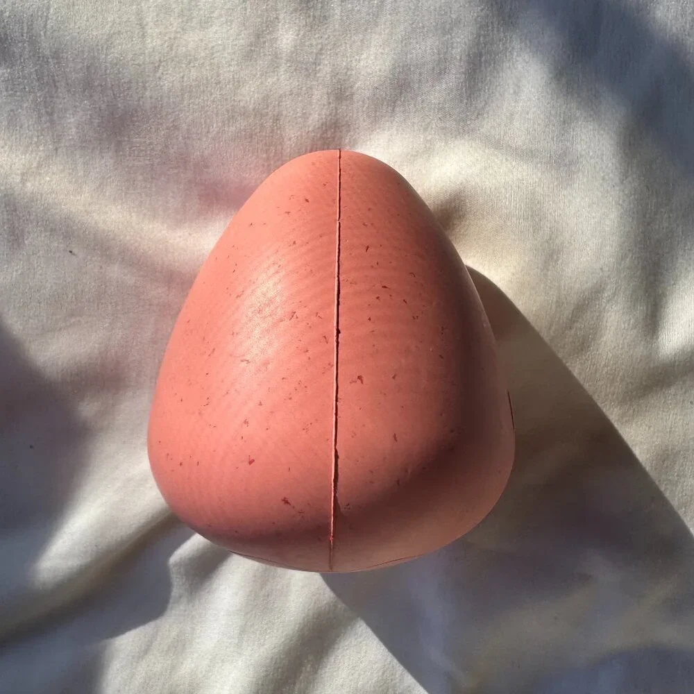 NWOT Bark Box EASTER FUNDAY EGG Chew Dog Toy, Super Chewer, Pink, Size M-L
